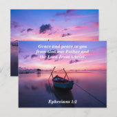 Grace and Peace to You Briefkaart Ephesians 1:2 (Voorkant / Achterkant)