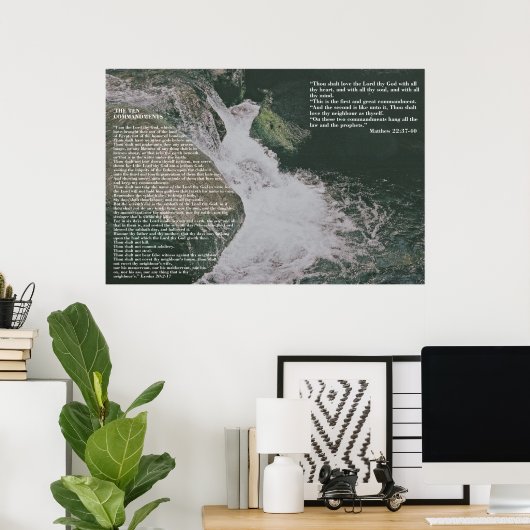 Grace and Truth Scripture Poster (Thuiskantoor)