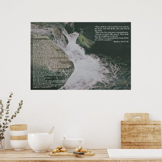 Grace and Truth Scripture Poster (Keuken)