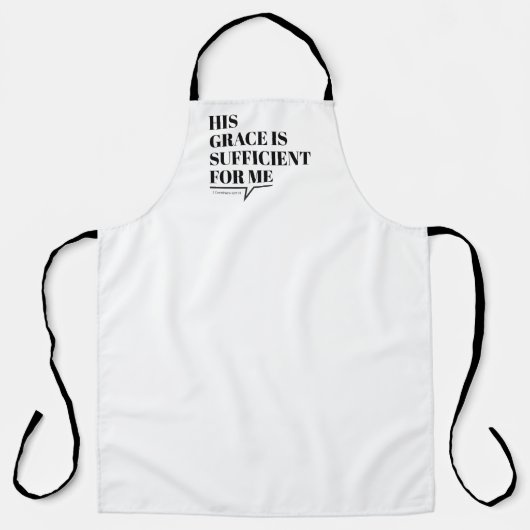 Grace Art Geloof Kunst Evangelie Grafische Schrift Schort (Voorkant)
