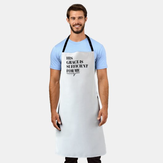 Grace Art Geloof Kunst Evangelie Grafische Schrift Schort (Gedragen)