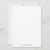  Grace Baptism 5x7 Uitnodiging (bruin/aqua) (Achterkant)