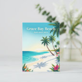 Grace Bay Beach Turks en Caicos Briefkaart (Staand voorkant)