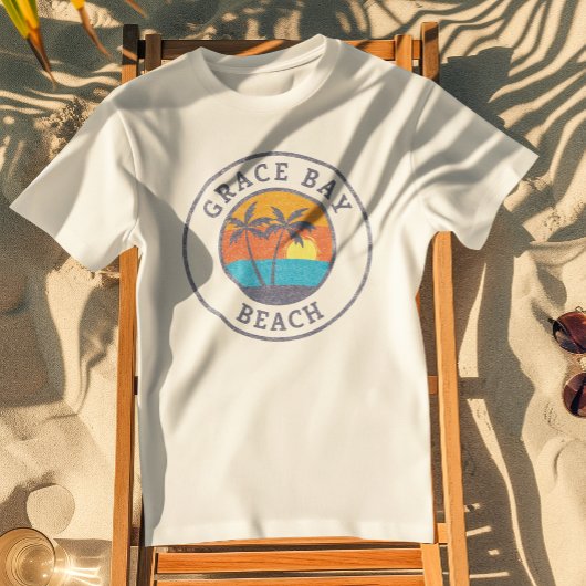 Grace Bay Beach, Turks en Caicos Faded Classic St. T-shirt