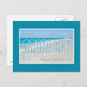 Grace Bay Beach, Turks- en Caicoseilanden Briefkaa Briefkaart (Voorkant / Achterkant)