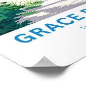 Grace Bay Beach Turks- en Caicoseilanden Reisprint Poster (Hoek)