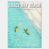 Grace Bay Beach Turks- en Caicoseilanden Reizen Magneet (Voorkant)