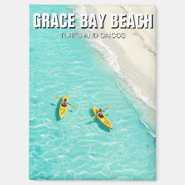 Grace Bay Beach Turks- en Caicoseilanden Reizen Magneet