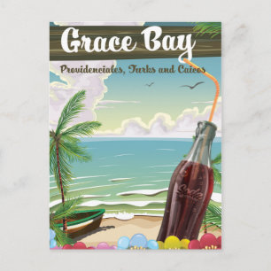 Grace Bay, Providenciales, Turks en Caicos Reizen Briefkaart