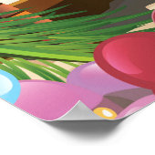 Grace Bay, Providenciales, Turks en Caicos Travel Poster (Hoek)