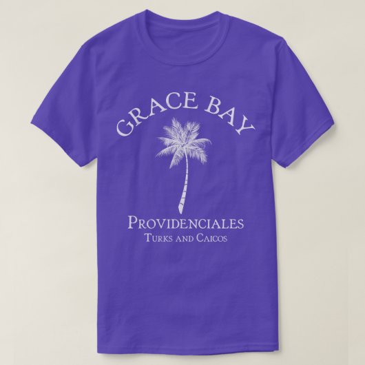 Grace Bay Providenciales Turks- en Caicoseilanden T-shirt (Design voorkant)