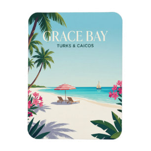 Grace Bay Turks & Caicos Magneet