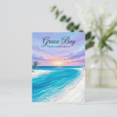 Grace Bay Turks en Caicos Briefkaart (Staand voorkant)