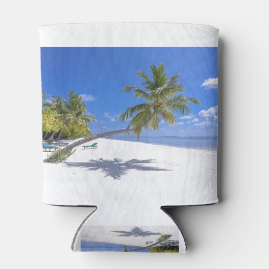 Grace Bay, Turks en Caicos Sand & Blue Ocean Waves Blikjeskoeler (Achterkant)