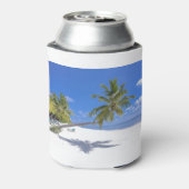 Grace Bay, Turks en Caicos Sand & Blue Ocean Waves Blikjeskoeler (Blikje Achterkant)