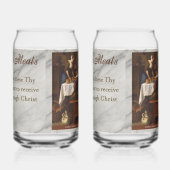 Grace Before Meals Prayer Blikvorm Glas (Rechts)