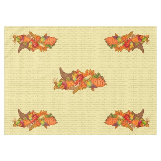 Grace Before Meals Thanksgiving tafelkleed (Voorkant (Horizontaal))