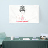 Grace Begint met Koffie Typografie Spandoek (Beurs)