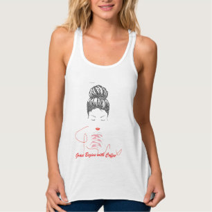 Grace Begint met Koffie Typografie Tanktop
