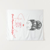 Grace Begint met Koffie Typografie Wandkleed (Voorkant (horizontaal))