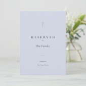 Grace Blauwe Christelijk Kruis Gereserveerde Stoel (Staand voorkant)