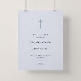 Grace Blue Cross Doopkerk Welkomstposter Poster