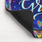 Grace Blue Moderne grillige inspiratie Muismat (Hoek)