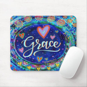 Grace Blue Moderne grillige inspiratie Muismat