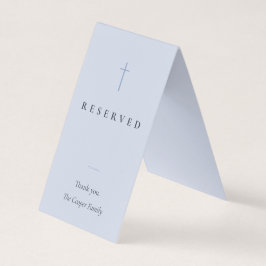 Grace Blue Religieuze Gereserveerde Zitplaatskaart Visitekaartje