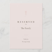 Grace Blush Christelijk Kruis Gereserveerde Zitpla (Voorkant)