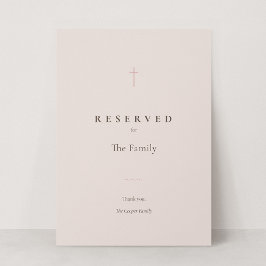 Grace Blush Christelijk Kruis Gereserveerde Zitpla