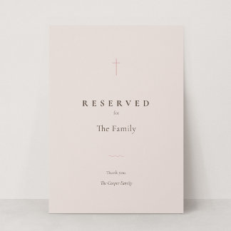 Grace Blush Christelijk Kruis Gereserveerde Zitpla