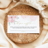 GRACE Blush Floral Spring Meisje Baby Luier Raffle Plaatskaartje