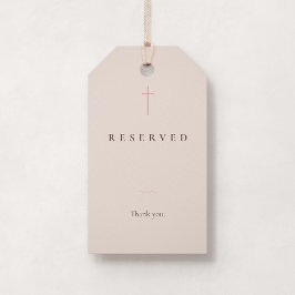Grace Blush Kerkbank Klein Gereserveerd Stoelkaart Cadeaulabel
