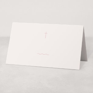 Grace Blush Religieuze Plaatskaart of Buffetlabel Plaatskaartje