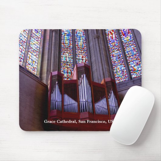 Grace Cathedraal organ mousepad Muismat (Met muis)