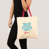 Grace Christelijk Quote Rood en Blauw Typografie T Tote Bag (Voorkant (product))
