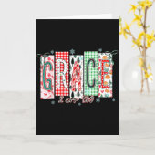 Grace Christmas Santa Coquette Bow Women Girls  Kaart (Gele Bloem)