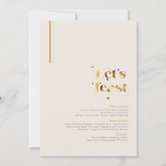 Grace Clinton Menu Goud/Zilver ID887 (Voorkant)