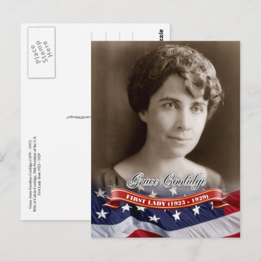 Grace Coolidge, First Lady of the U.S. Briefkaart (Voorkant / Achterkant)