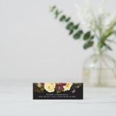 Grace  Dark Bridal Registry Insert Kaarten Mini Visitekaartje (Staand voorkant)