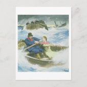 Grace Darling (1815-41) en haar vader die ons redt Briefkaart (Voorkant)