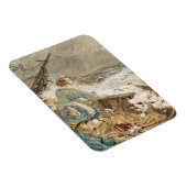 Grace Darling en haar vader redden de schipbreuk Magneet (Rechterzijde)