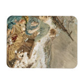 Grace Darling en haar vader redden de schipbreuk Magneet (Horizontaal)