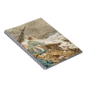 Grace Darling en haar vader redden de schipbreuk Notitieboek (Rechterzijde)