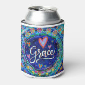 "Grace" ÉÉN WORD-inspiratie Blikjeskoeler (Blikje Voorkant)
