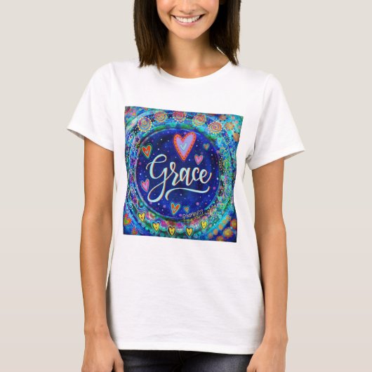 "Grace" ÉÉN WORD-inspiratie T-shirt (Voorkant)