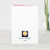 Grace en Beauty  Afrocentric Birthday Kaart (Achterkant)