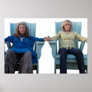 Grace en Frankie Sitting Poster