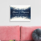Grace en legance zullen nooit uit de stijl komen canvas afdruk (Insitu (Woonkamer))